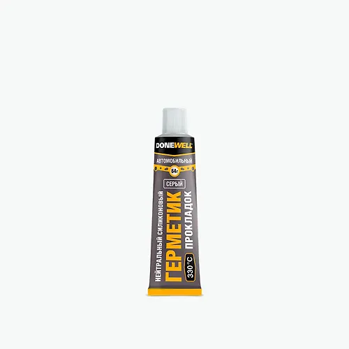 Germetik Avtomobilnyj Nejtralnyj Vysokotemperaturnyj germetik 65gr seryj DONEWELL DGT-115_1