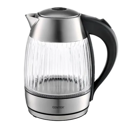 CHajnik Centek CT-0011 steklo 1.8l, 2200Vt, LED indikator, Zaschita ot peregreva, Filtr ot nakipi_2