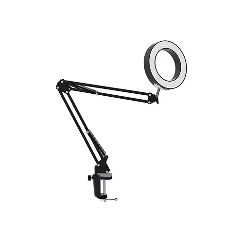 Lampa nastolnaya,KOSMOS Desk038. 10Vt , RA>80,3 rezh. tsvetnosti, dimmiruemaya.CHernyj.Strubtsina. 5V 2A_1