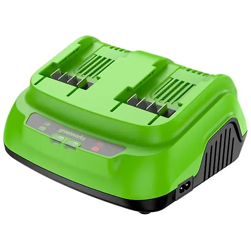 Ultrabystroe dvojnoe zaryadnoe ustrojstvo Greenworks G24X2C8, 24V, 8A (2958807)_1