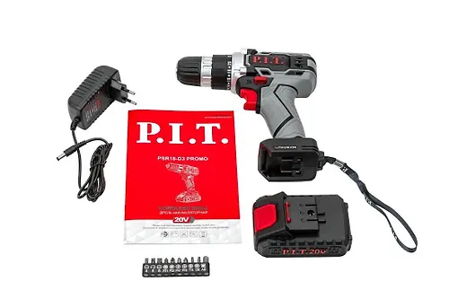 Drel akkumulyatornaya PIT PSR18-D3 Promo (20V, 1 Li akk.1,5Ach,2 sk,30Nm,bystr.zaryadka,korobka)_3