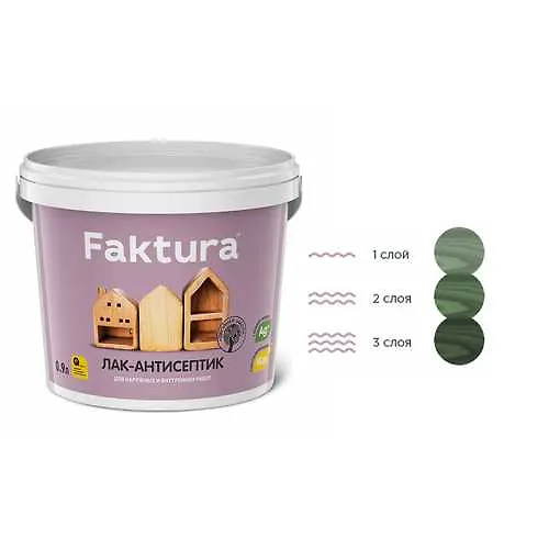 Lak-antiseptik Faktura elovaya zelen  (0,9 l. )_1