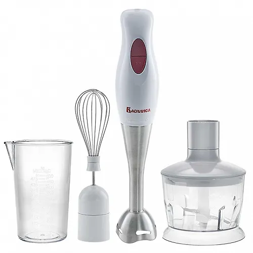 Blender VASILISA VA-309V belyj s bordovym, 300Vt., 2 skorosti, nasadka iz nerzh.stali, izmelchitel_1