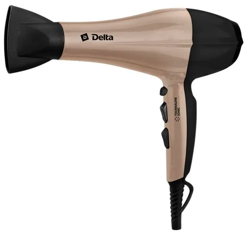 Fen Delta DL-0937, chernyj s bordo, 2200 Vt, holodnyj vozduh, turmalinovaya ionizatsiya_1
