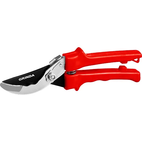 Sekator ploskostnoj Grinda G-35, 200 mm, zakalennye lezviya, teflonovoe pokrytie, plastikovye rukoyatki_1