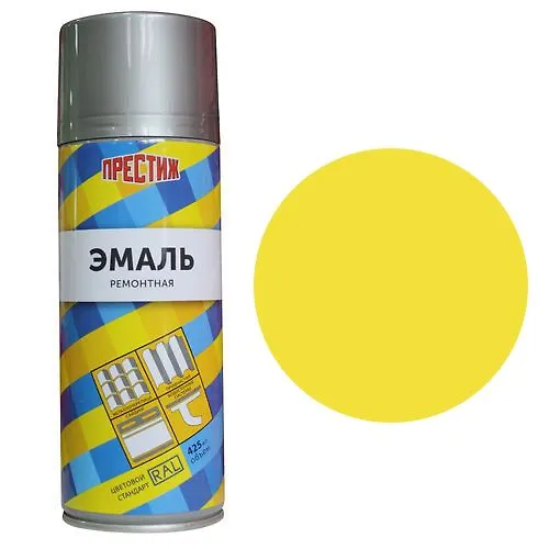 Emal remontnaya akrilovaya aerozolnaya RAL-1018 TSINKOVYJ ZHELTYJ 