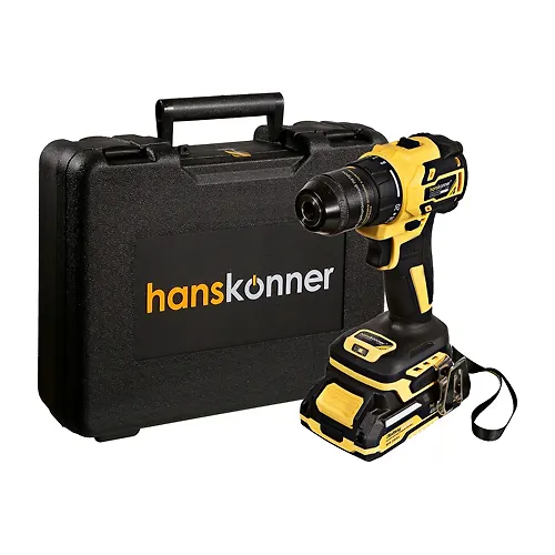 Drel-shurupovert akkumulyatornaya Hanskonner HCD2065C b/sch 18V, 60Nm, pl.patron, 2h2Ach,kejs_1