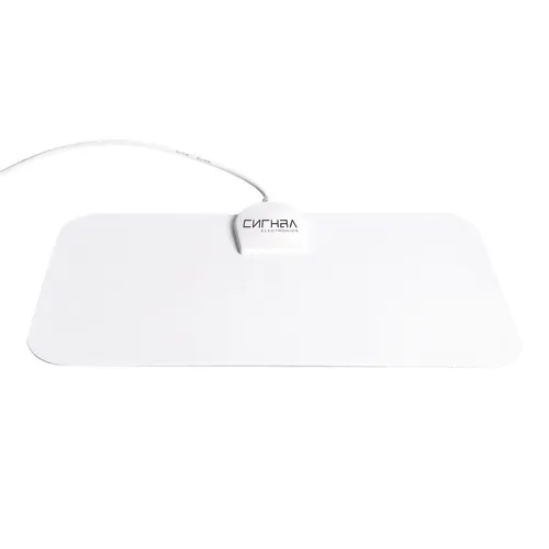 Antenna komnatnaya DVB-T2 i DMV+MV aktivnaya Signal SAI-450 kabel 3 m, belaya_1