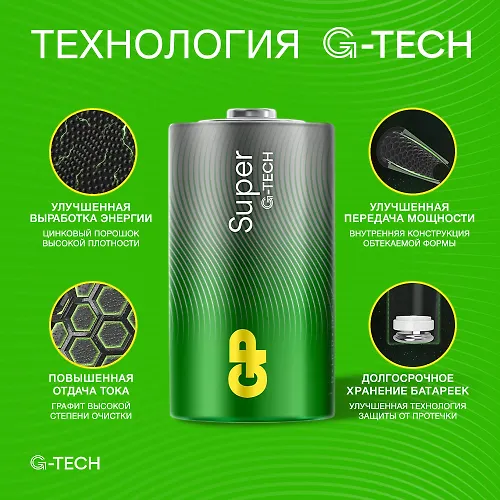 Elementy pitaniya GP Super Alkaline D (LR20), 2 sht_5