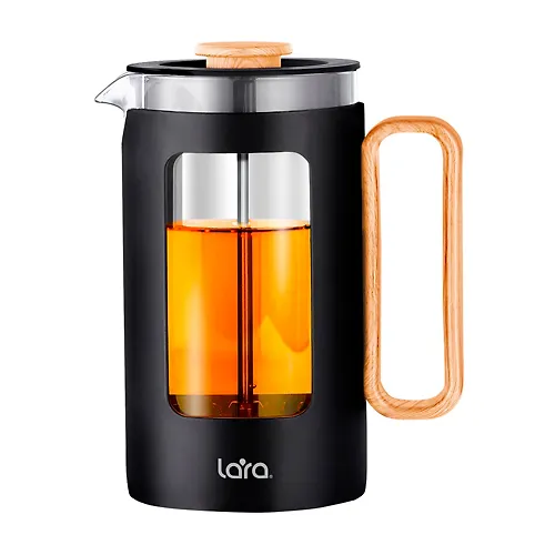 LR06-66-650 French-press <650ml> Sistema filtratsii SS 304, dvojnoe borosilikatnoe steklo_1