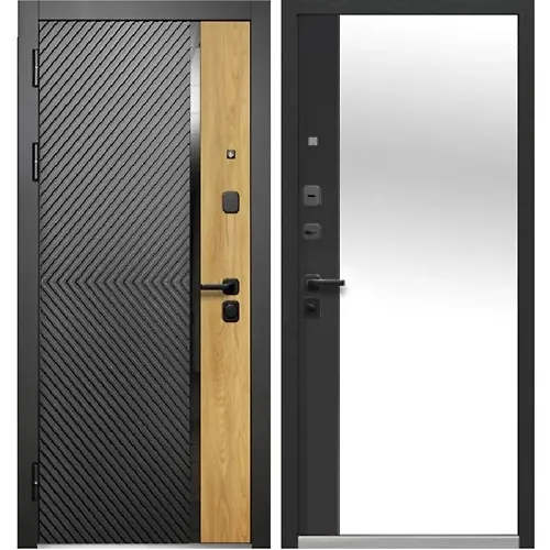 Dver metallicheskaya Luxor 2 MDF Dub Diagonal Zerkalo 960 levaya_1