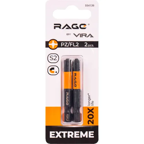 554139 Bity magnitnye S2 PZ/FL2 x 50 mm 2 sht RAGE by VIRA_1