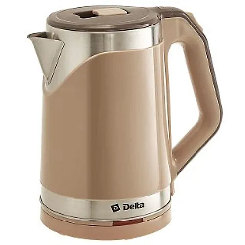 CHajnik DELTA DL-1109 plastik DVOJNAYA STENKA,1500 Vt, 2l, bezhevyj(12)_2