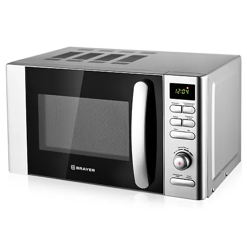 Mikrovolnovaya pech BRAYER 2502BR 700Vt, 20l, tsifr.upravlenie, 8 rezh.prigot, LED disp, tajmer 95min_1