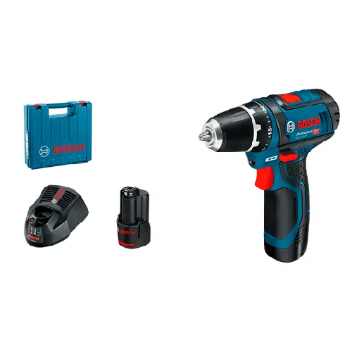 Drel-shurupovert BOSCH GSR 12V-15, 2 akk, ZU, chemodan_1