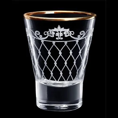 Stakan 50ml. 6sht. art.691-GZ (Vintazh) gravirovka,otvodka zolotom_1