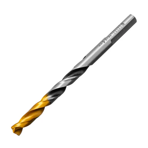 Sverlo spiralnoe po metallu 6 x 93mm, R6M5, Golden Tip, mnogogrannaya zatochka// Denzel art.718278_1