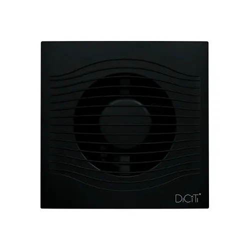 Ventilyator nakladnoj SLIM D100 obr.klapan Matt black DICITI (SLIM 4C Matt black)_1