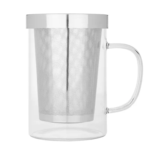 SATOSHI Kruzhka zavarochnaya, 450ml, steklo, nerzh. stal_1