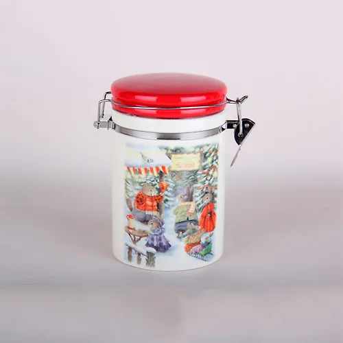 Banka d/syp prod. 850 ml s klipsoj p/up, Zimnyaya skazka ZFC038-44_1