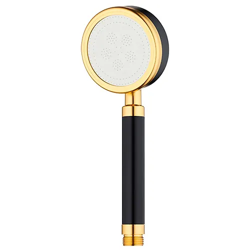 Lejka dushevaya GOLD, alyuminij, chernyj/zoloto, 1/2