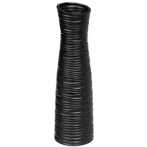 Vaza F 14*48sm Rebristaya chernaya JC-11815 I.K (311811)_2