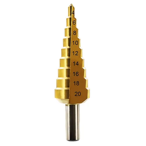 Sverlo po metallu stupenchatoe PRAKTIKA 4-20 mm shag 2 mm TIN (1sht.) blister_1