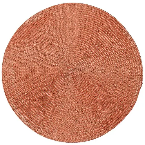 Salfetka dlya stola polimer, 38 sm, kruglaya, oranzhevaya, Y4-7687 (455274)_1