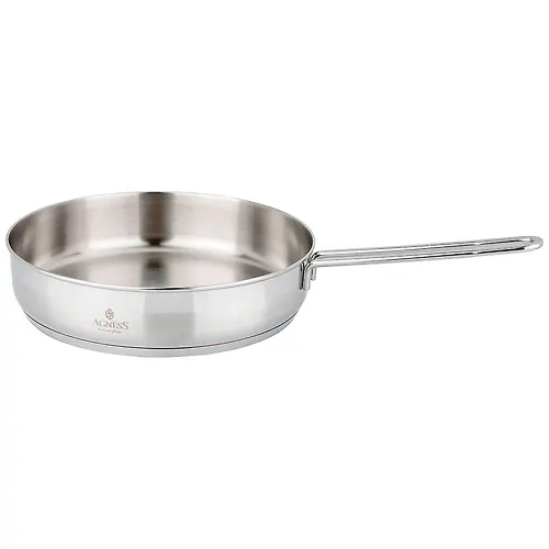 Skovoroda agness professional 18h5 sm, 1,3 l vysokokachestvennaya nerzh stal 18/10 induktsionnoe dno 93_1