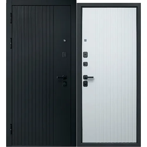 Dver met.9 sm MDF/MDF Vertikal satin chernyj 860 levaya (Rossiya) 84,4kg_1