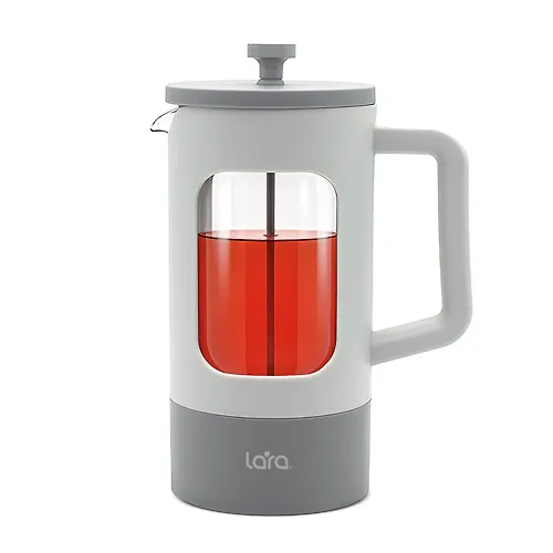 LR06-59-600 French-press <600ml> Ekologich. chistyj, sistema filtratsii SS 304, borosilikatnoe steklo_1
