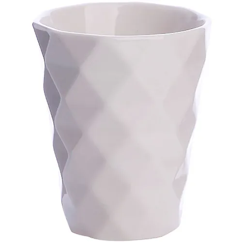 9-31354-1 Kruzhka 340ml s relefom White LR (h36) 