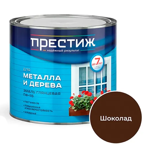 Emal PF-115 dlya metalla i dereva shokolad 1,9 kg_1