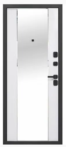 Dver met.10 sm STALSCHIT 2mm Bukle grafit/Emalit belyj ZERKALO 860 pravaya (Rossiya)_3