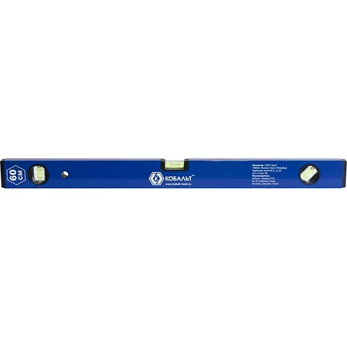Uroven stroit.KOBALT Komfort, 600 mm, profil 20 x 49 mm, 3 glazka, tochnost 1,0 mm/m (242-984)_1
