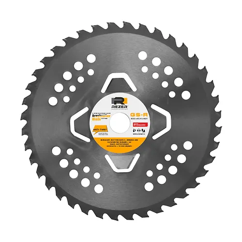 Disk dlya trimmera Rezer GS-R, 255mm x 25.4mm x 1.3mm x 40T ANTI-TWIST zaschita ot namatyv-ya 40 zub_1