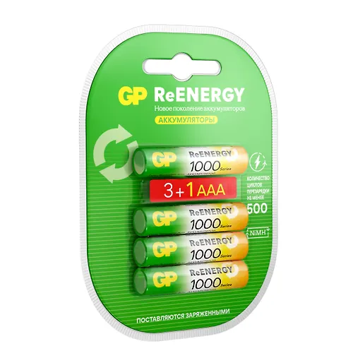 Akkumulyatory perezaryazhaemye GP ReEnergy 100AAAHC, AAA (LR03), 930 mAch, 4 sht_2