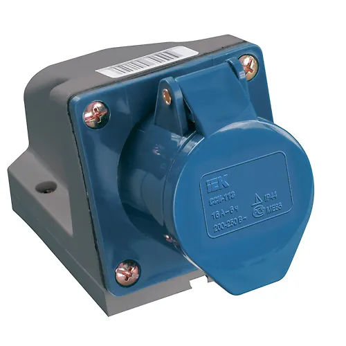 Rozetka 123 statsionarnaya 2P+PE 32A 220V IP44 IEK (10) art.PSR11-032-3_1