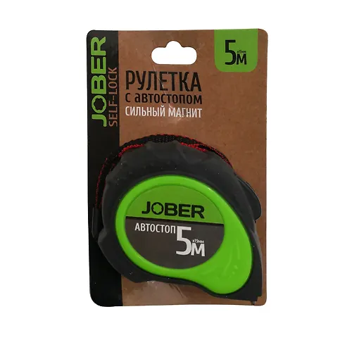 Ruletka 5m dvuhkomp.( 5m * 19 mm) Jober avto stop magnit (521011)_1