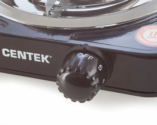 Plitka elektricheskaya Centek CT-1508 Black 1 konforka TEN 140mm, 1000Vt, indikator raboty_2