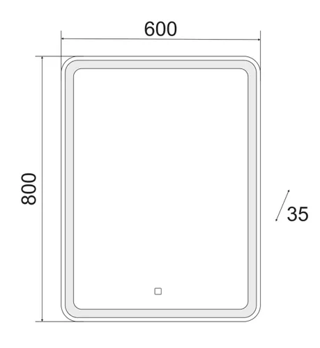 Zerkalo Emmy Avrora s LED podsvetkoj 60h80 Standart_2