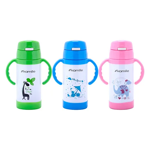 Termos dlya detej 350ml. s ruchkami (, zelenyj) (2085)_1
