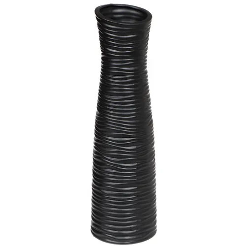 Vaza F 14*48sm Rebristaya chernaya JC-11815 I.K (311811)_1