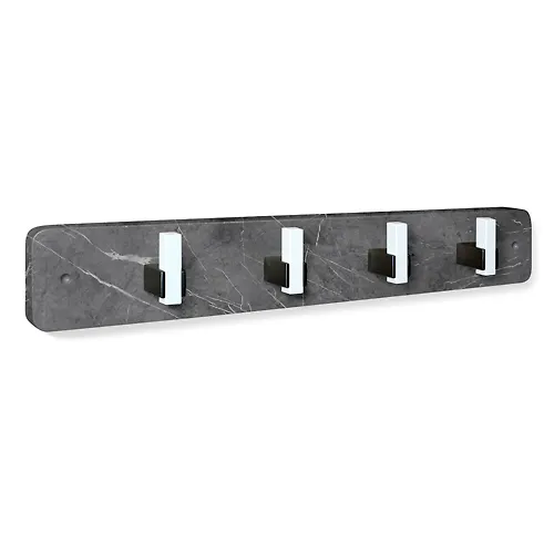 Veshalka Sheffilton SHT-WH32-4 MDF/plastik mramor premium temn/grafit/belyj_1