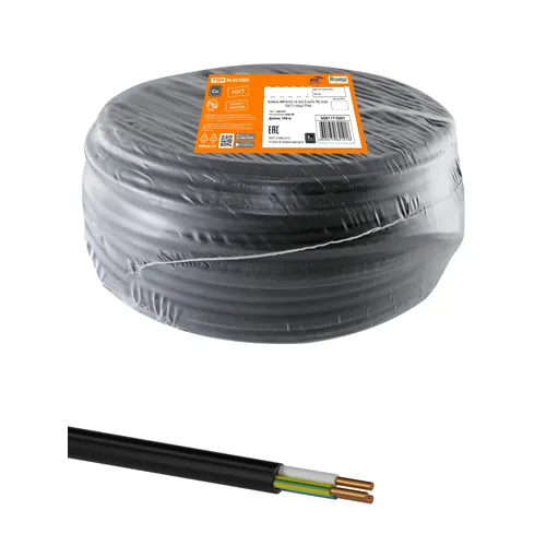 Kabel VVGng(A)-LS 3h2,5 ok(N, PE)-0,66 GOST (100m) TDM (SQ0117-0201)_2