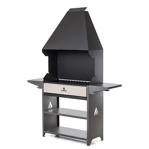 Mangal 1582h850h412h2079 mm, 3 mm, gril, skladnye polki, termoizolyatsiya, Gratar, ProfOptimaZont, POZ_2