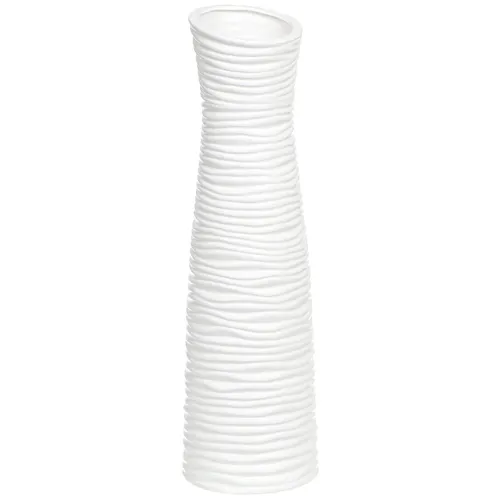 Vaza F 14*48sm Rebristaya belaya JC-11813 I.K (311809)_1