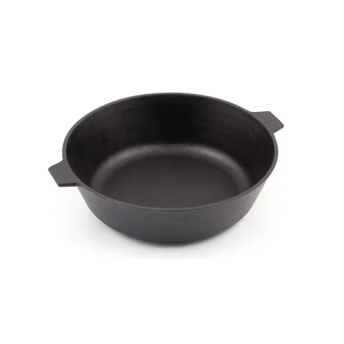 Skovoroda litaya chugunnaya 260h60 s dvumya ushkami 