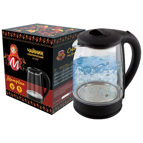 CHajnik MATRENA MA-009 elektricheskij (2,0 l) steklo chernyj art.005418_1