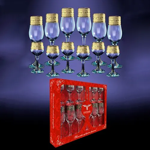 GE08-160/164  Nabor 12 predmetov s risunkom 